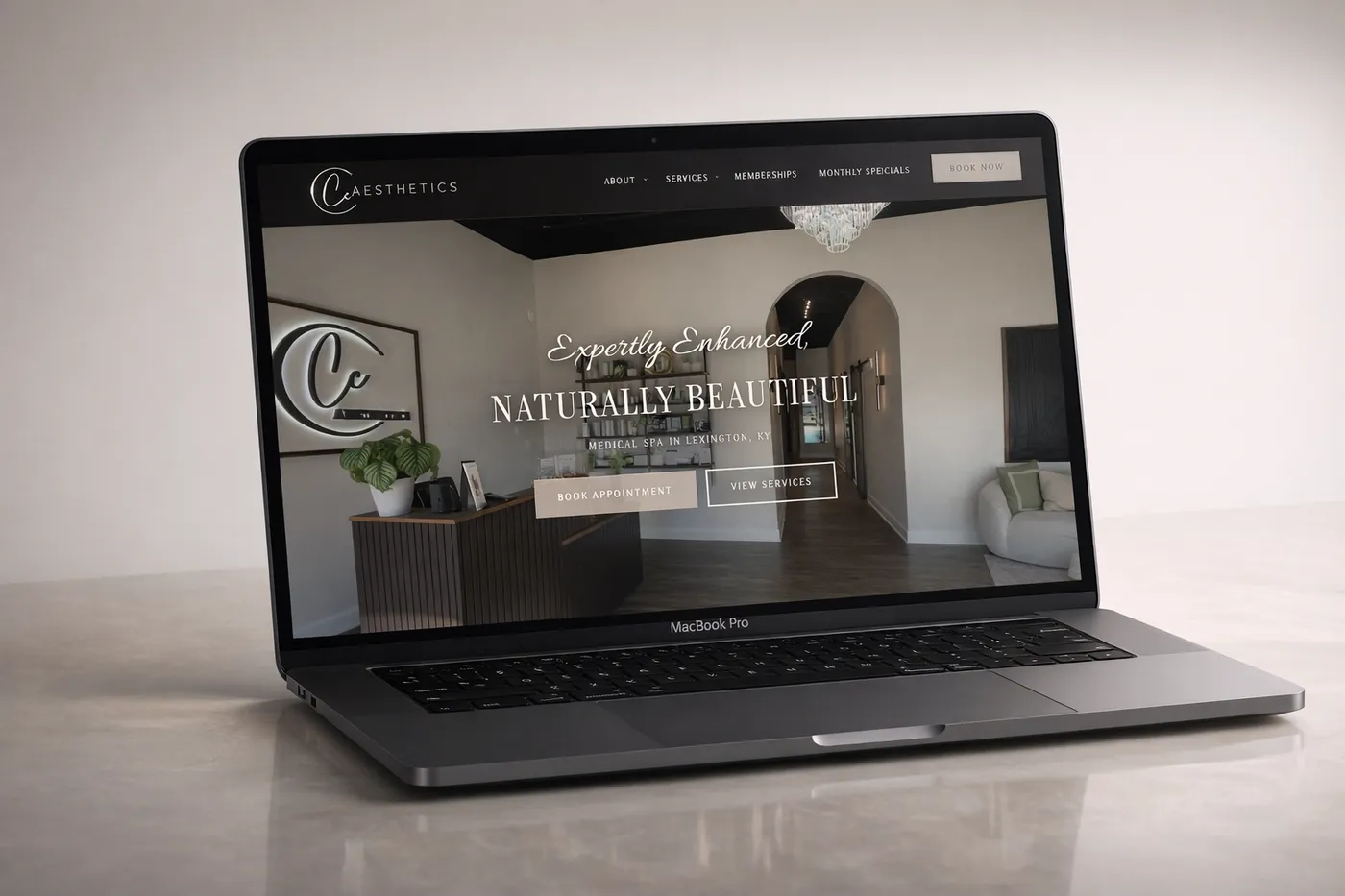 CC Aesthetics website built by Medi-Edge Marketing