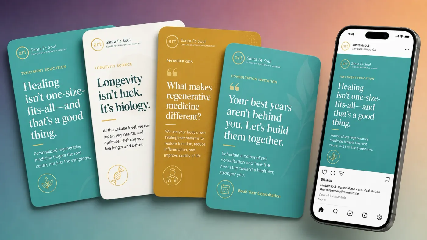 Santa Fe Soul social media content by Medi-Edge Marketing