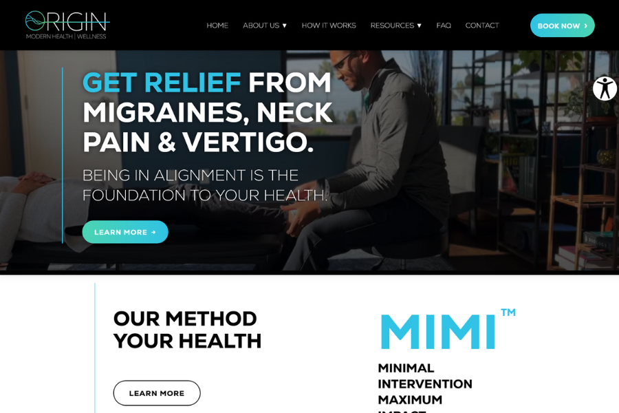 Origin Health website